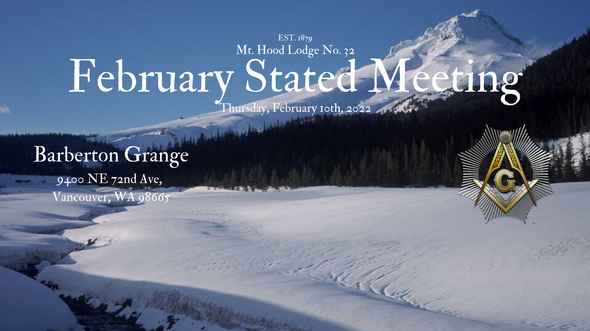 Stated Meeting – February 10th, 2022