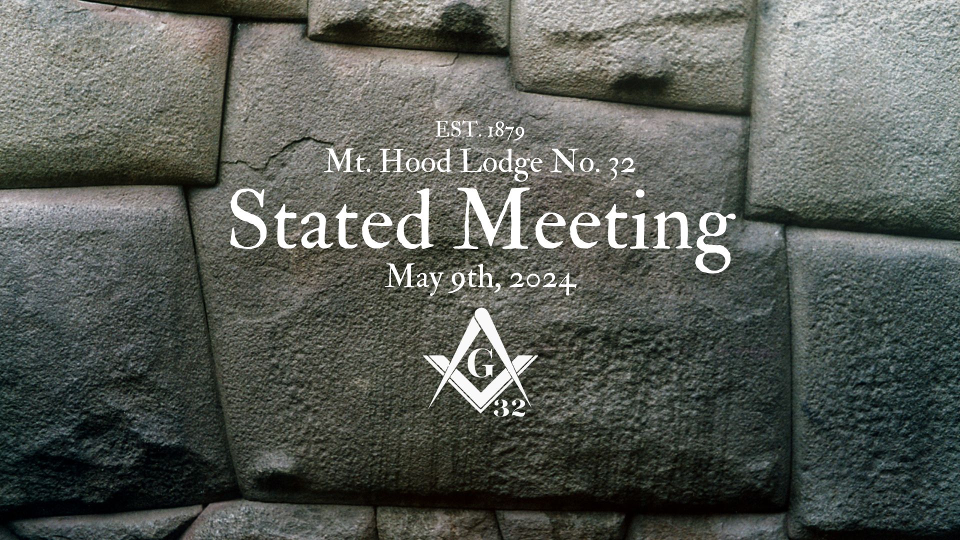 Stated Meeting – May 9th, 2024