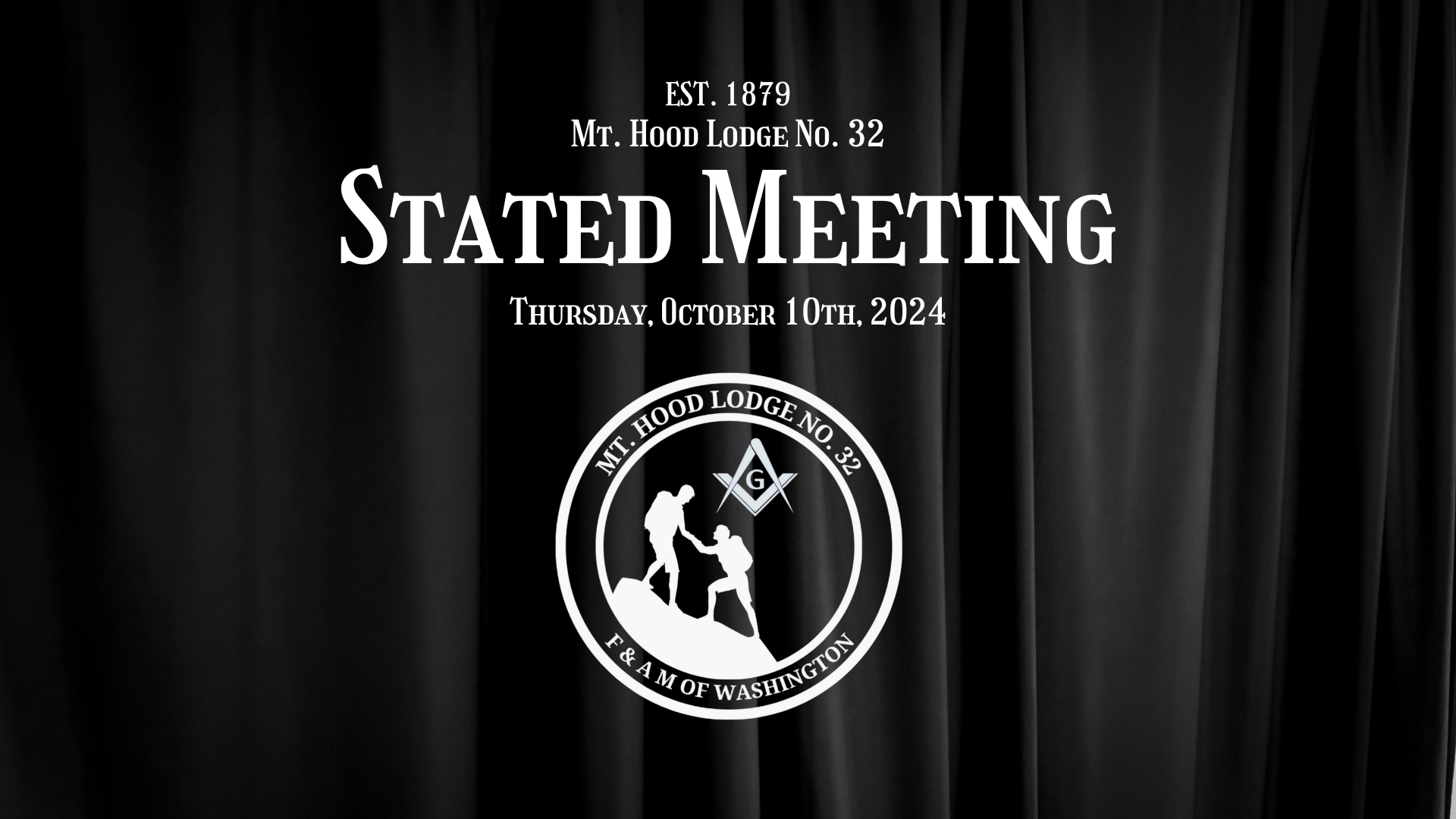 Stated Meeting – Oct. 10th, 2024